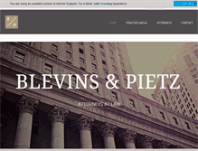 Tablet Screenshot of blevinsandpietz.com